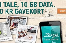 Zenji mobil fri tale sms, mms, 10GB data 200 kr.